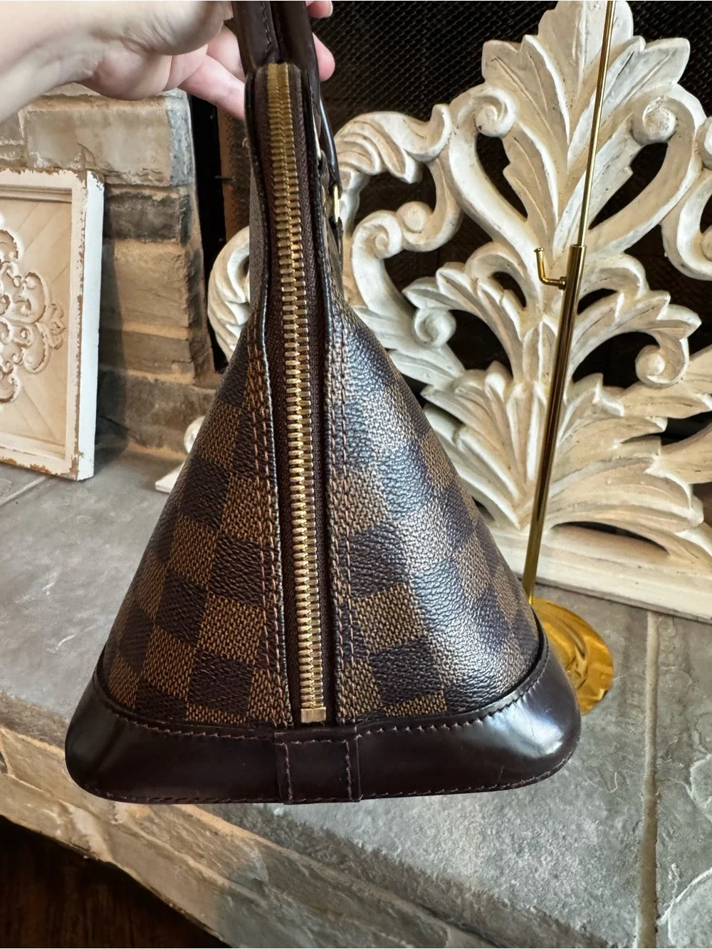 Louis Vuitton Damier Ebene Alma witCertificate of Authenticity